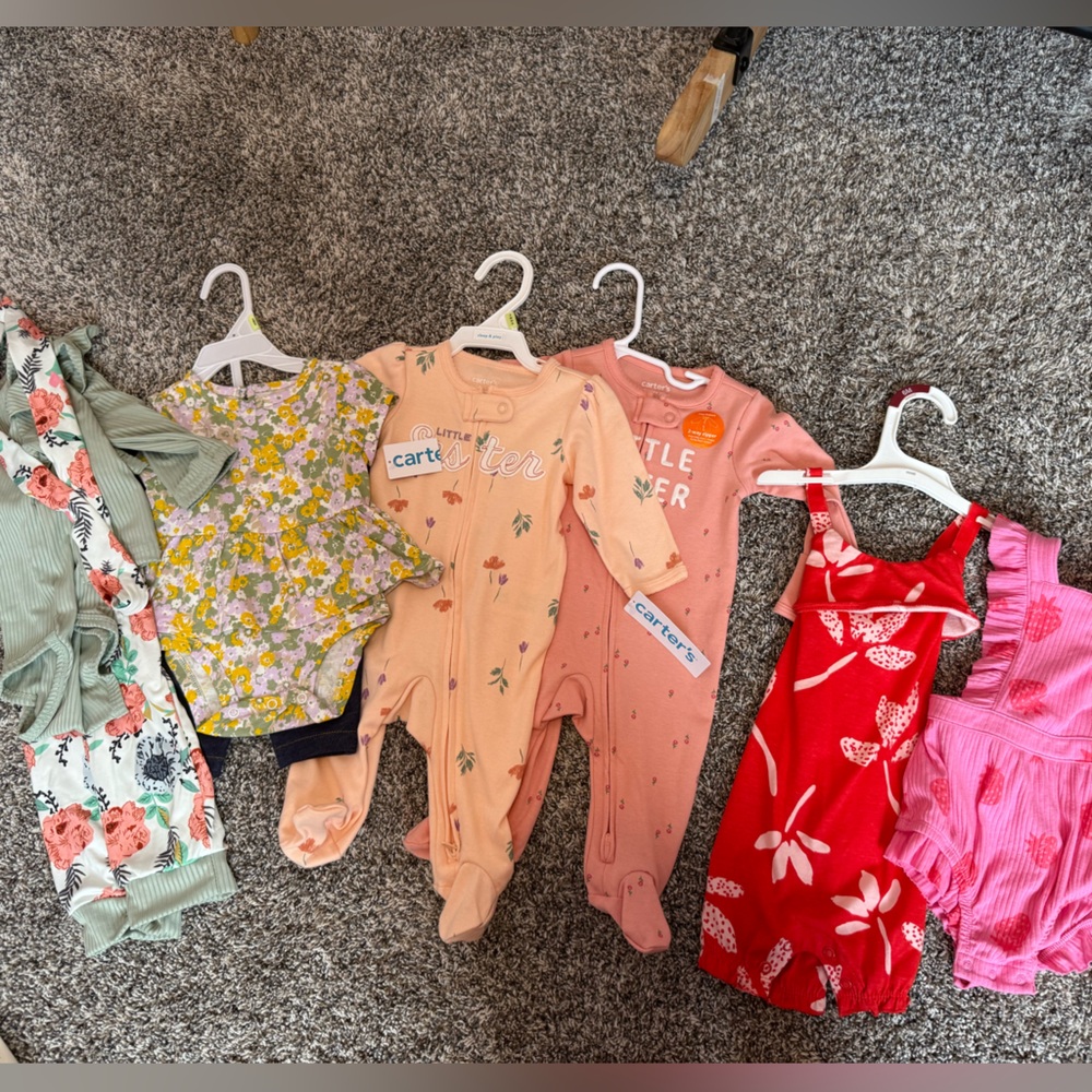 Carter's Floral and Solid Baby Girl Outfit Collection